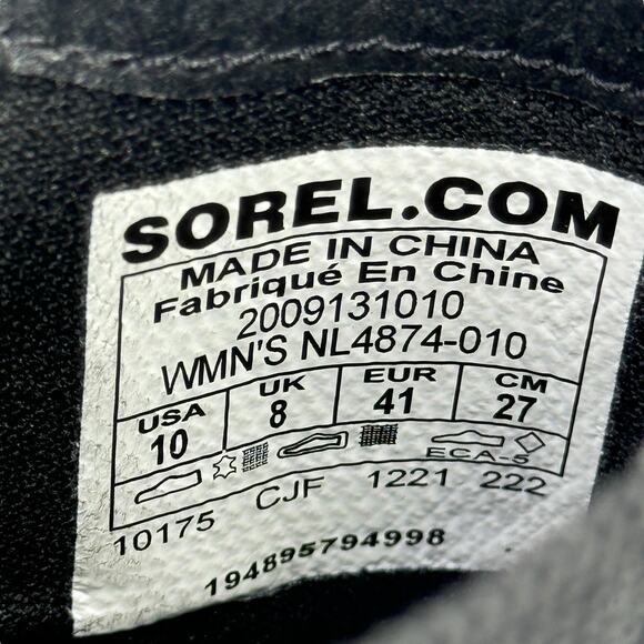 Sorel Women's Hi-Line Chelsea Boots 10 Platform Heeled Waterproof Black Platform - Picture 11 of 11